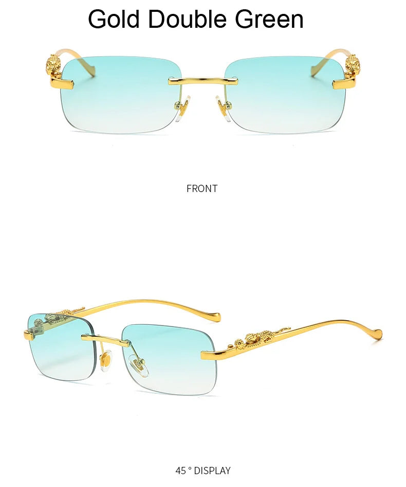 Rimless Square Sunglasses Woman