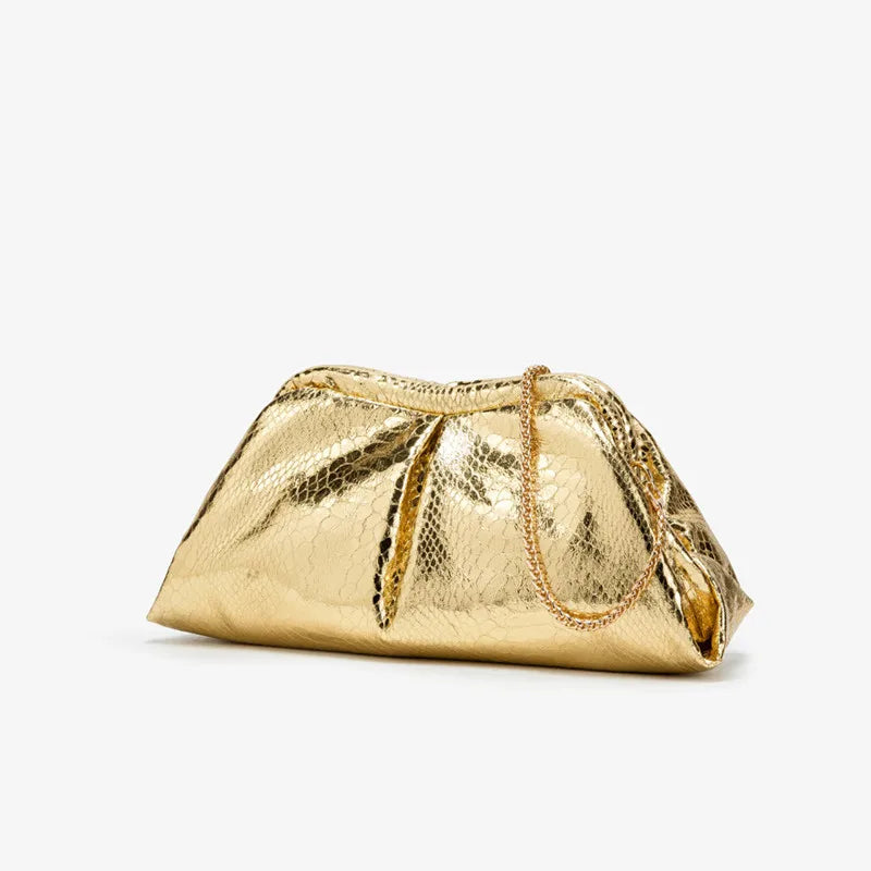 Women Serpentine Pattern Wedding Evening Clutch Bag