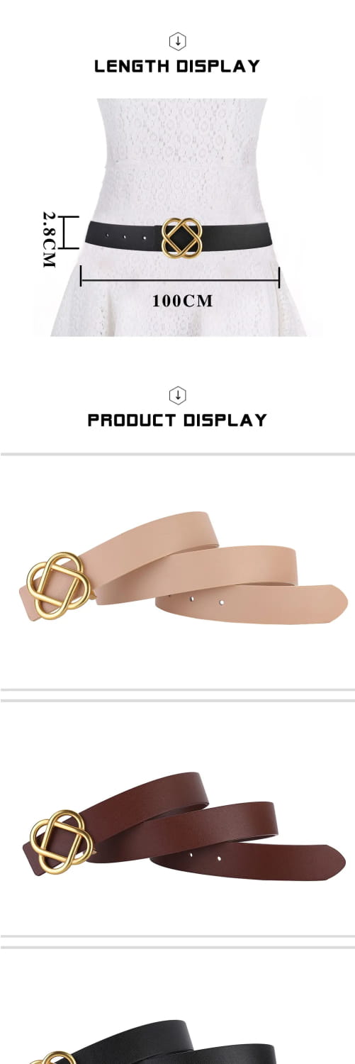 Knot Buckle Women Belt