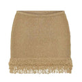 Knitted Patchwork Mini Skirts For Women