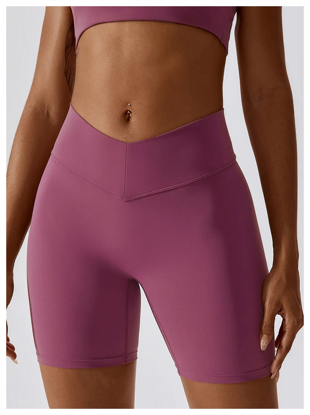 Women’s Yoga Gym Shorts High Triangle Waist