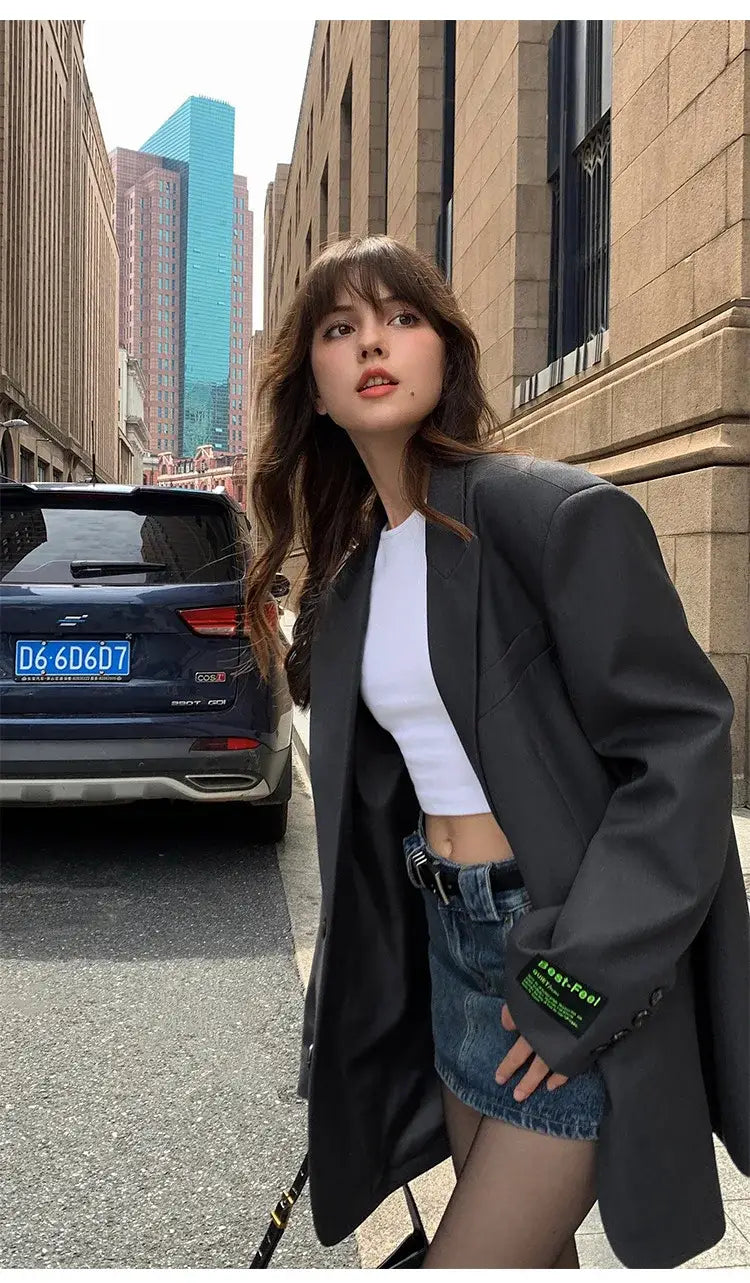 Women’s Loose Retro Small Suit