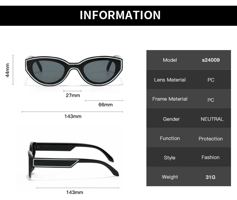 Polygon Women Sunglasses Vintage