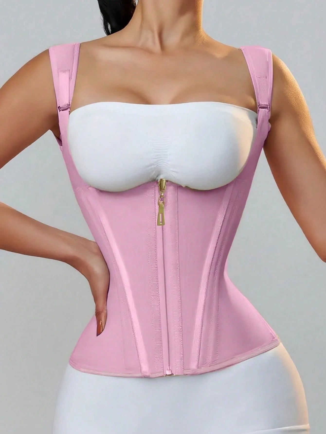 Women Latex Waist Trainer Corset Tummy Control Body Shaper