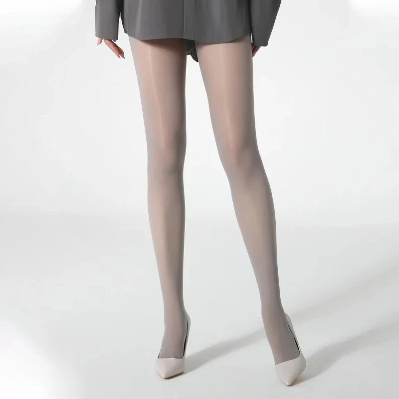 Tights Oil Sparkly Pantyhose for Women High Waist