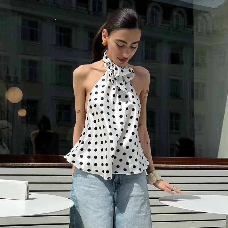 Vintage Polka Dot Tank Top