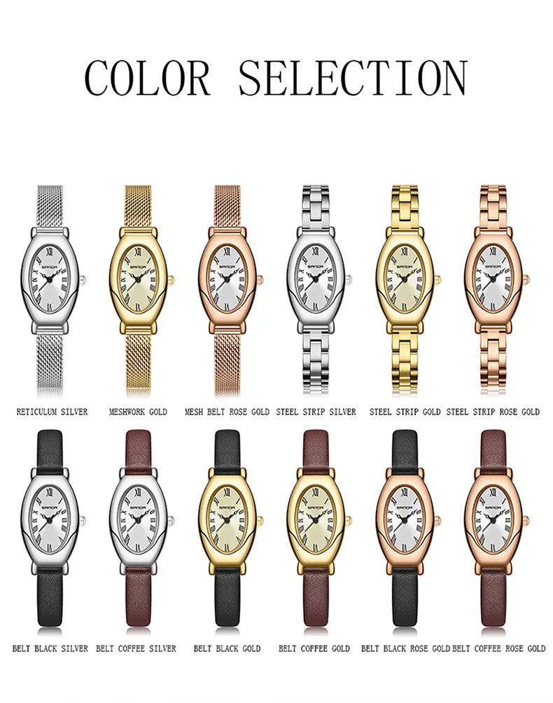 Women Quartz Watch Vintage Stainless Steel