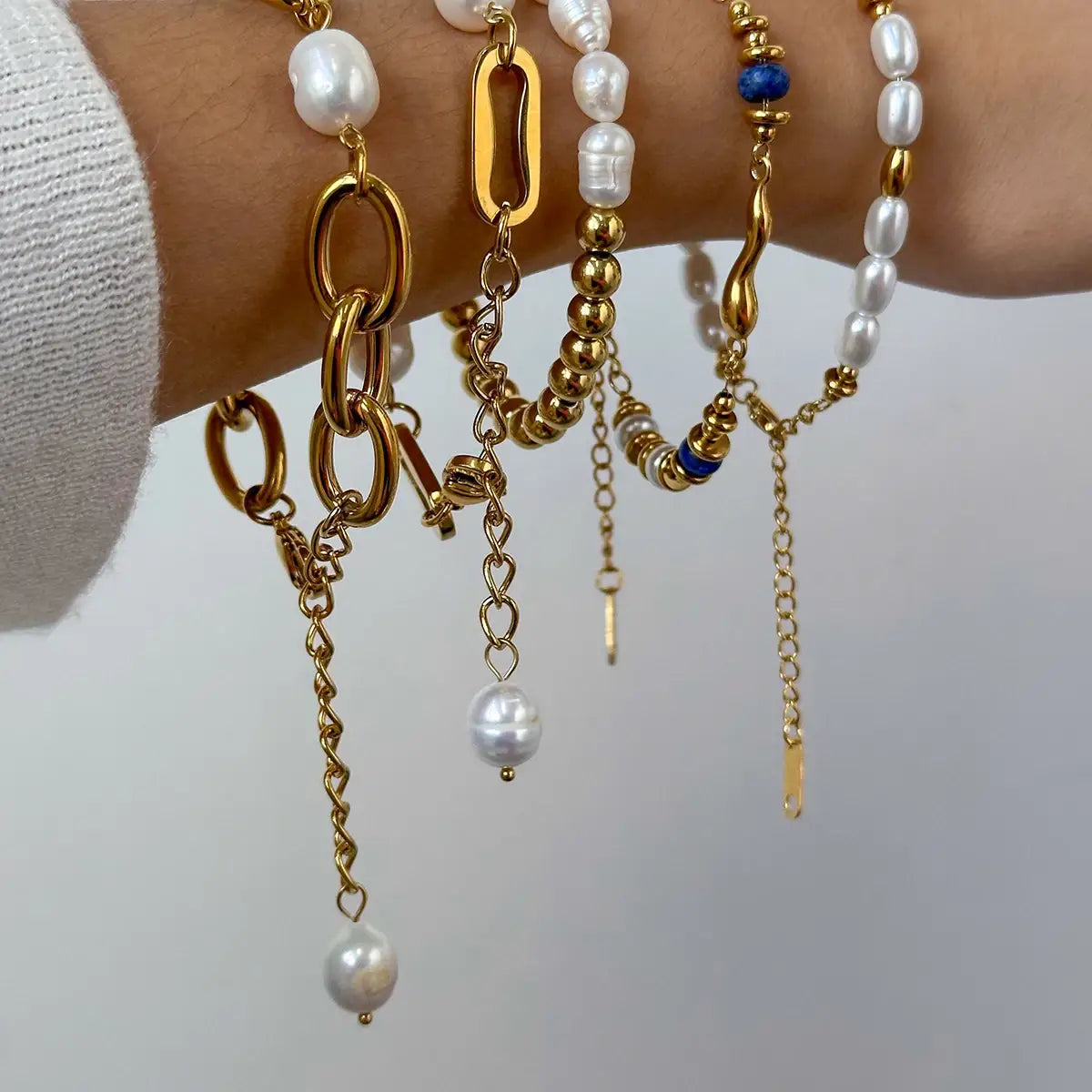 Coin Pearl Bracelet Baroque