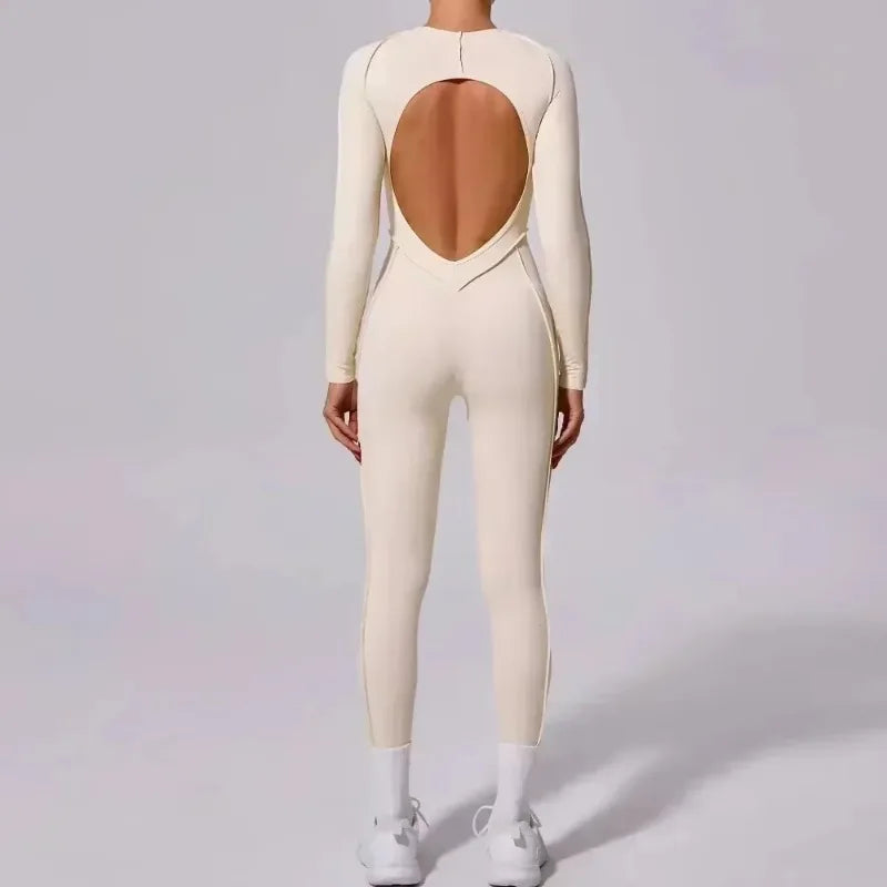 Women's Sports Bodysuit Kit Yoga Fitness Jumpsuit