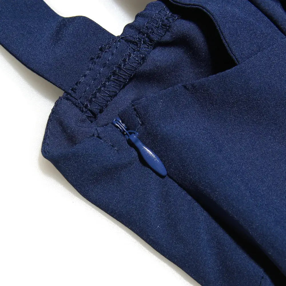 Summer Spaghetti Strap Midi Dress Elegant Long Lace Up