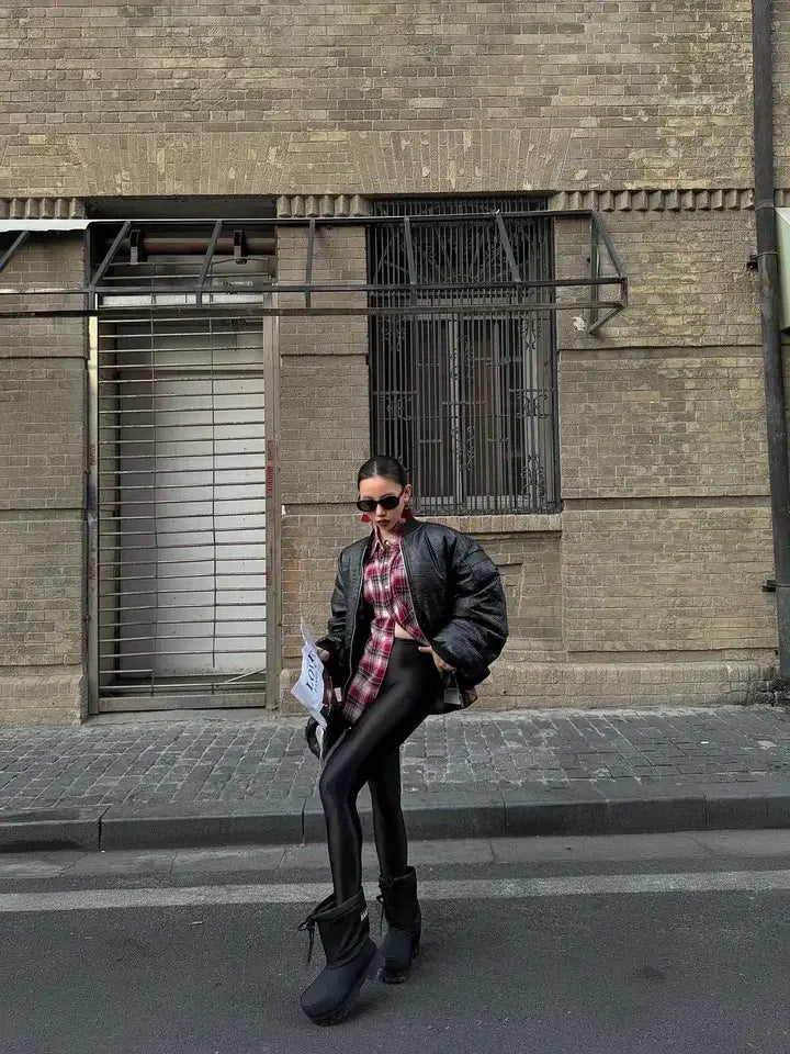 Women’s Slim Solid Tights High Waist Super Elastic