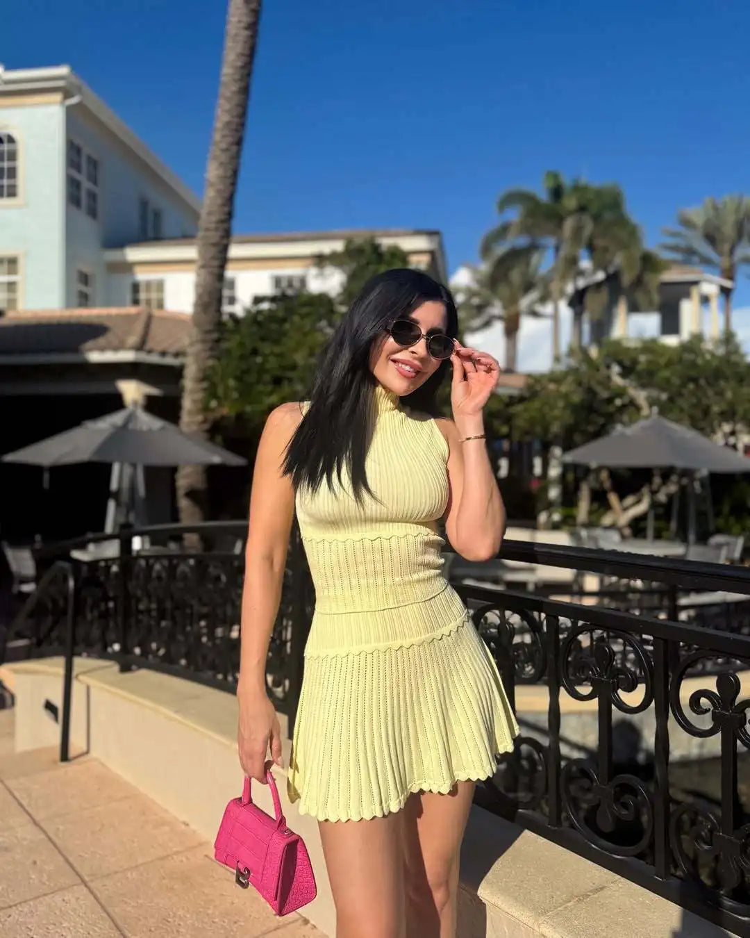 Knitted Turtleneck 2 Piece Sets Women