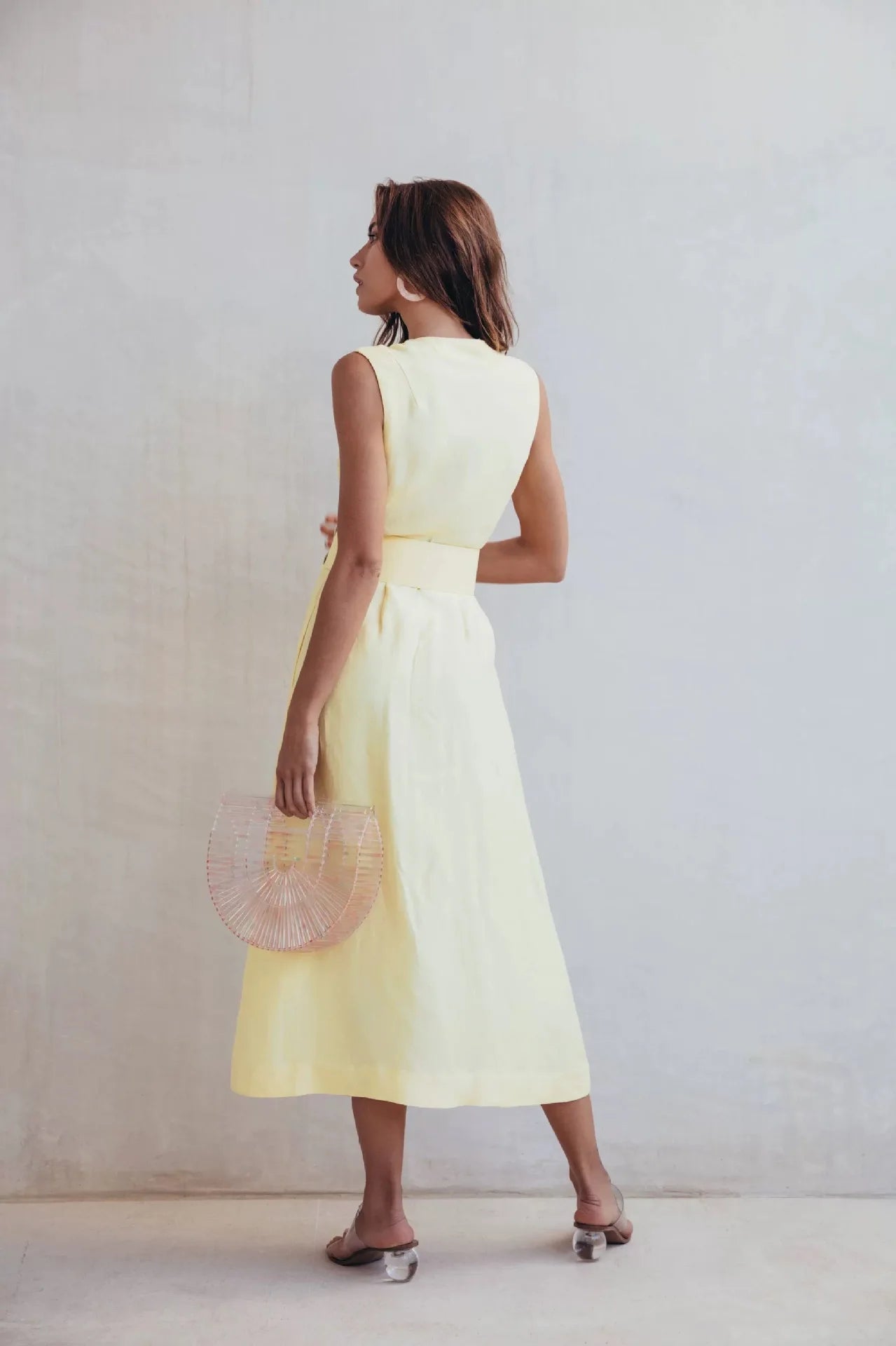 Crystal High Heels Square Toe Cool Slippers Women’s