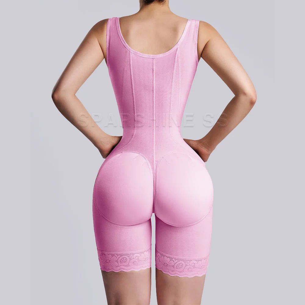 Hourglass Shapewear Mid-leg Adjustable Hook and Eye Bodysuit