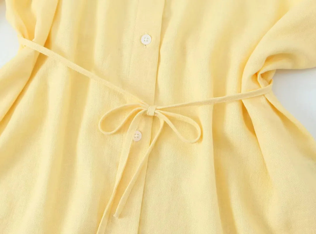 Women Oversize Shirt With Belt