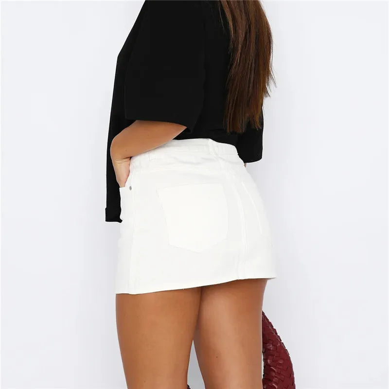 Women Denim Mini Skirt