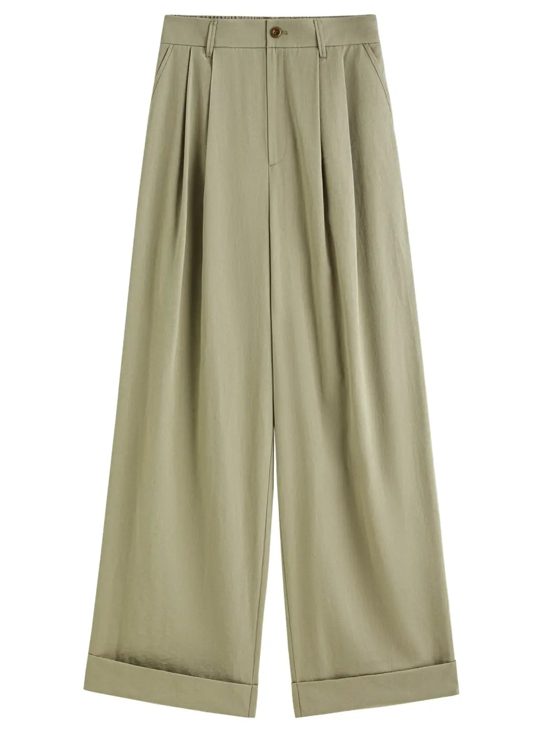 Double Pleat Slimming Straight-Leg for Women