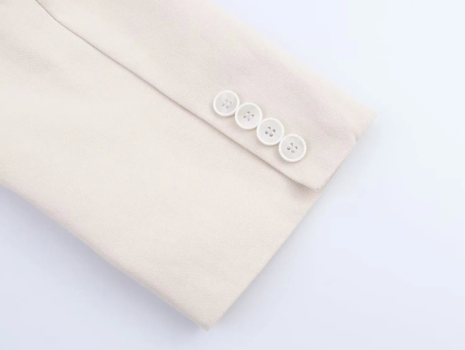 Women’s Loose Texture Blazer Lapel Long Sleeves Patch Pockets Hidden Button Slit Hem Jacket