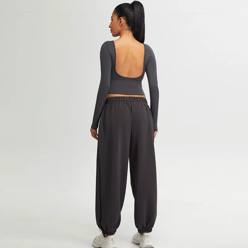 Women’s Long Sleeve Top Yoga Shirts Running T-Shirt