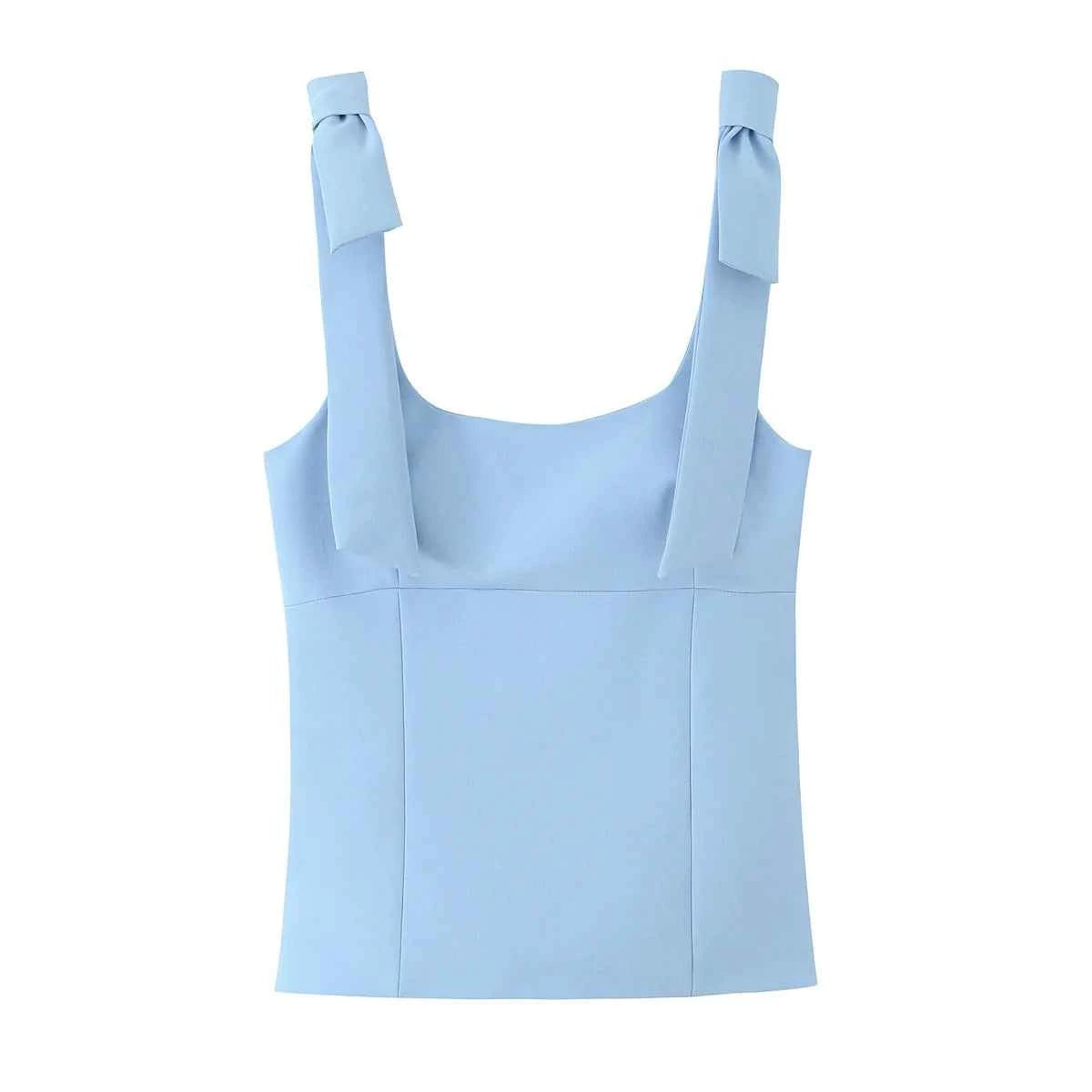 Woman Elegant High Street Solid Side Zipper Slim Tops