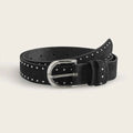 Women Color Suede With Rivets Belt
