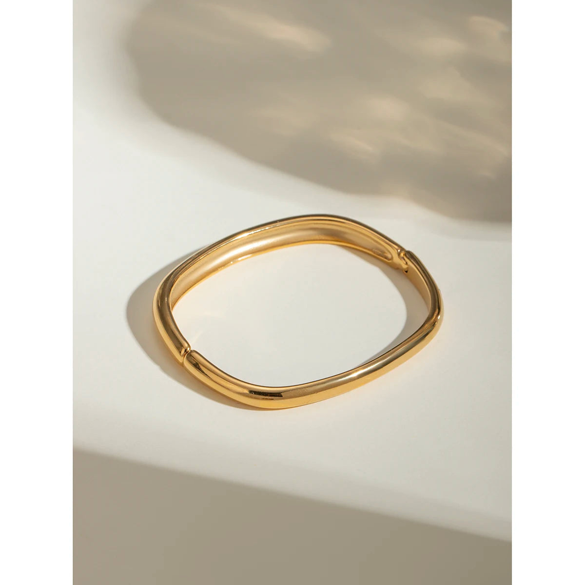 Waterproof Stainless Steel Metal Wide Cuff Bracelet