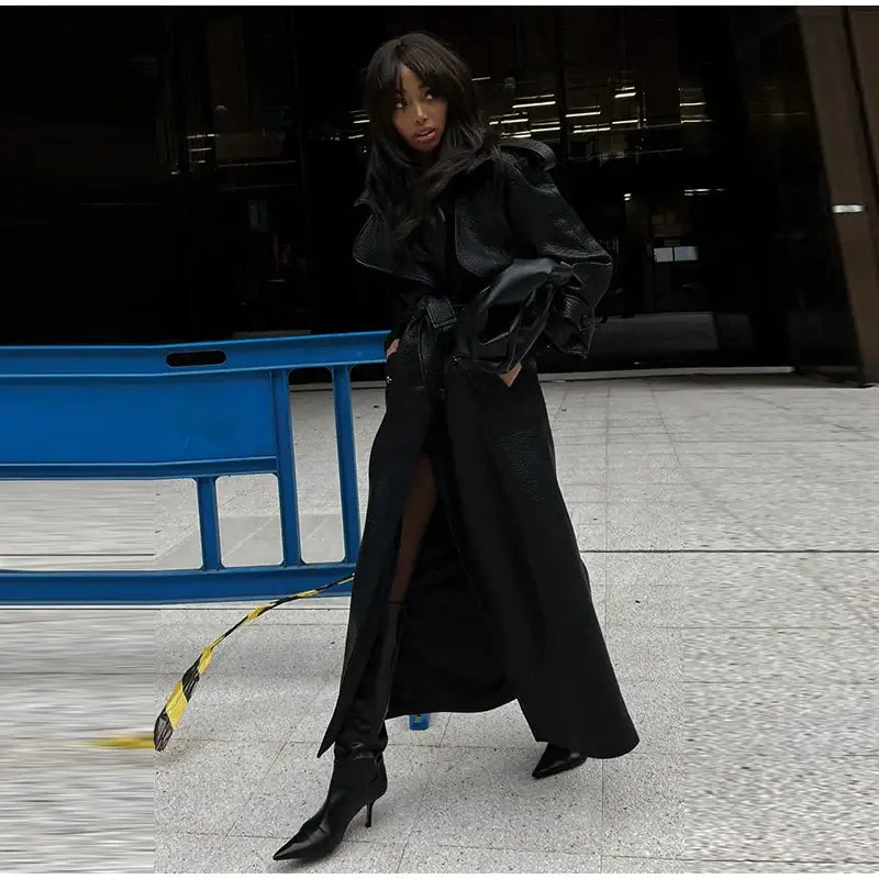 Retro Leather Women’s Coats