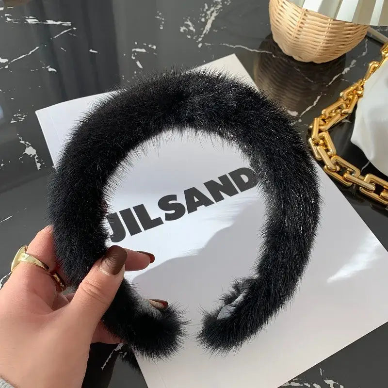 100% Real Mink Fur Headbands