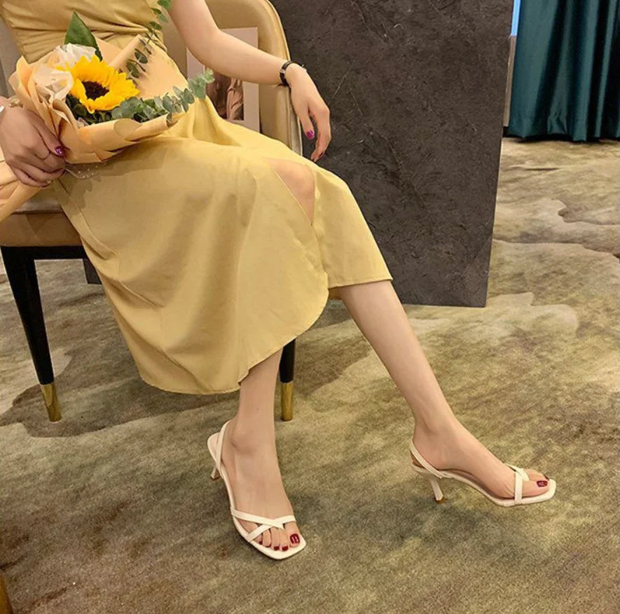 Buckle Strap Stiletto Shoes Women’s