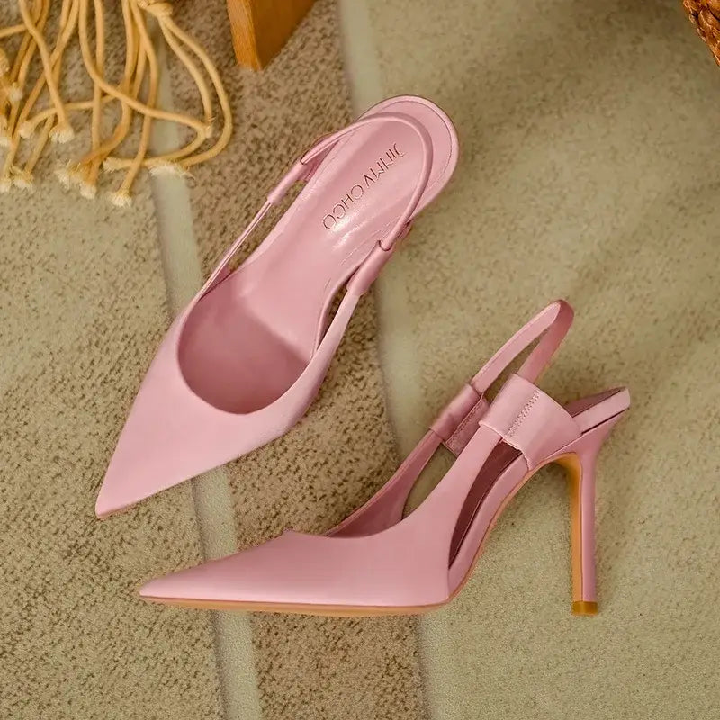 Pink Pointed High Heels Women’s