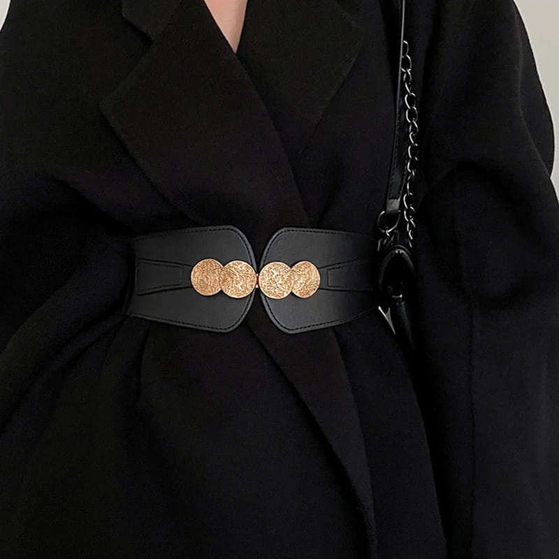 Elastic Wide Waist Closure Women Belt