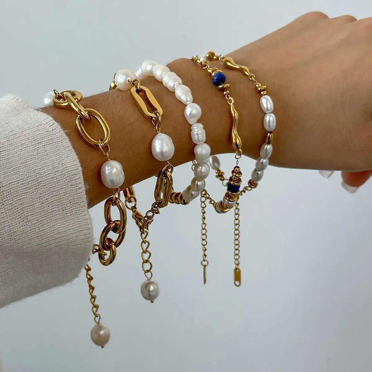 Coin Pearl Bracelet Baroque