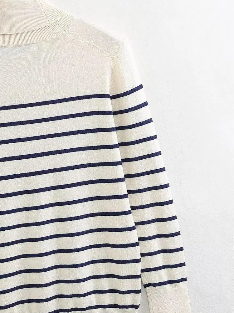 Women’s Cropped Basic Turtleneck Sweater Long Sleeves with Buttons