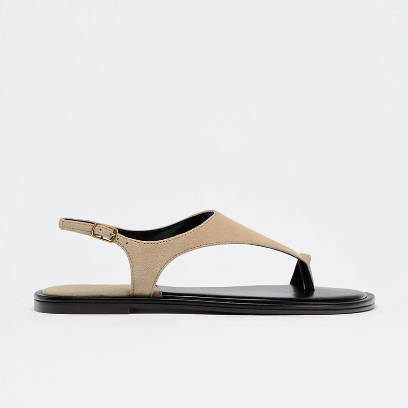 Flat Bottom Buckle Strap Women’s Sandals