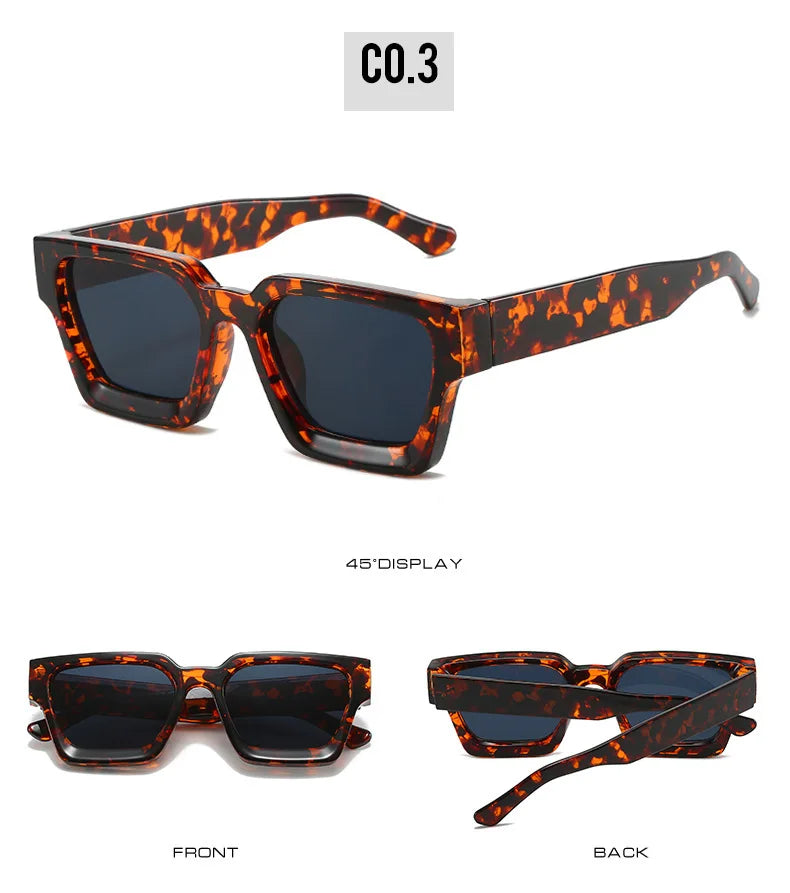 Fahion Vintage Small Square Sunglasses Women