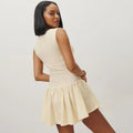 High Waisted Sleeveless Splicing Dress For Women - Norellé