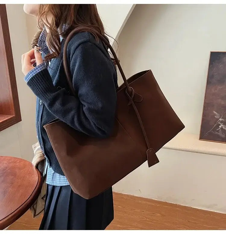 Faux Suede High Quality Handbag