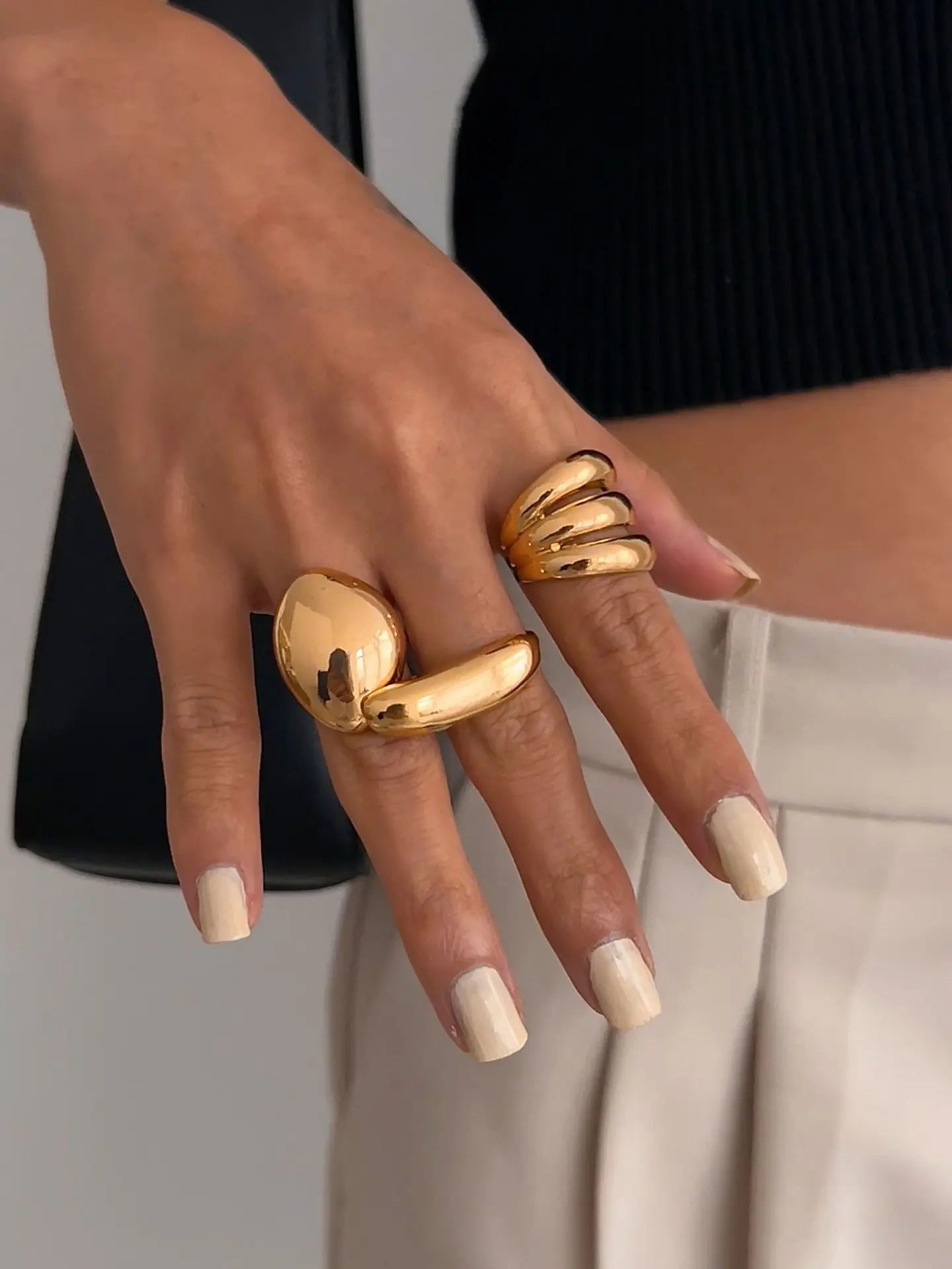 3pcs/set Metal Rings For Women