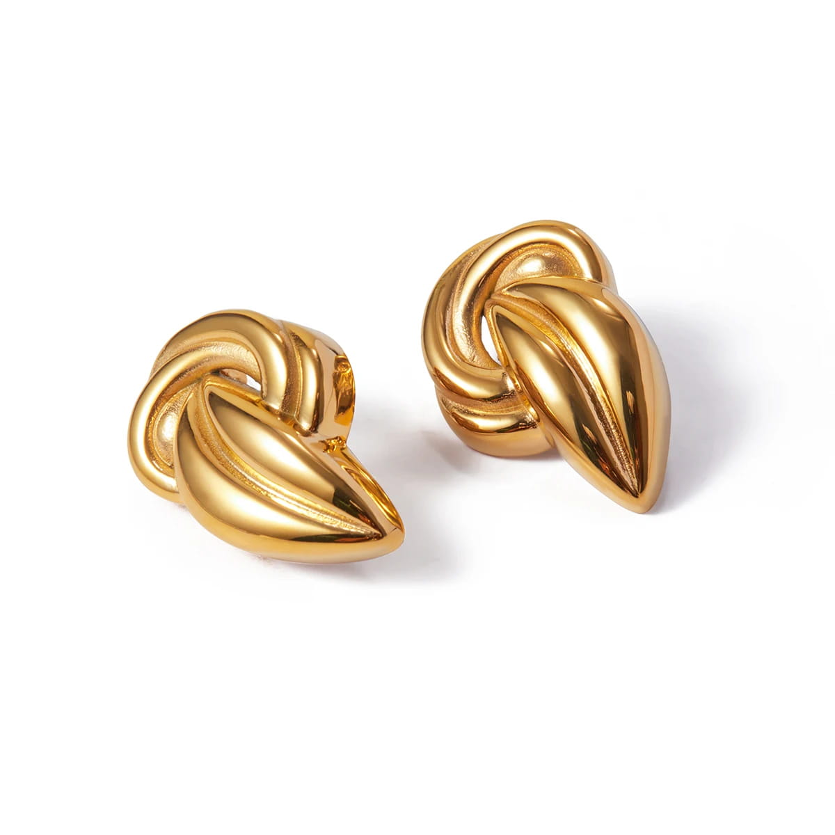 Stainless Steel Vintage-Inspired Waterproof Stud Earrings