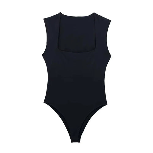 Woman Sleeveless Bodysuit Square Neck - Norellé