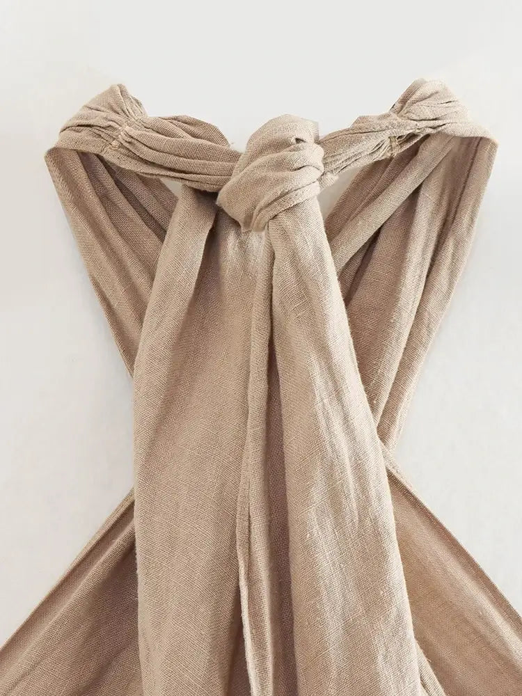 Women Linen Pants Set