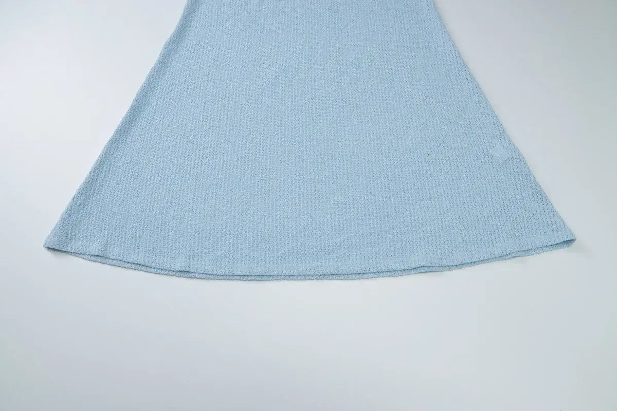 Backless Lace Up Knitted Dress For Women