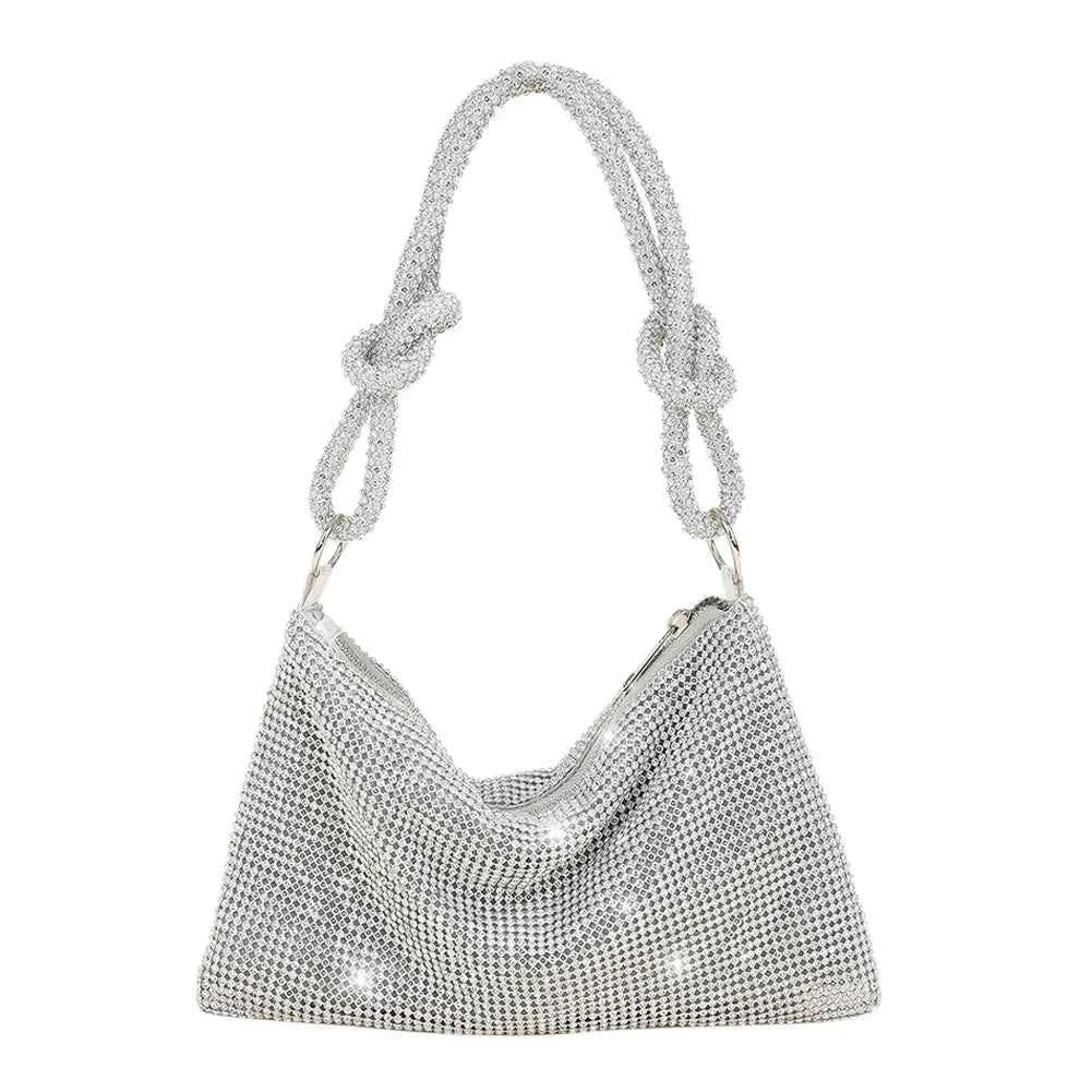 Women Shiny Rhinestone Dinner Bag