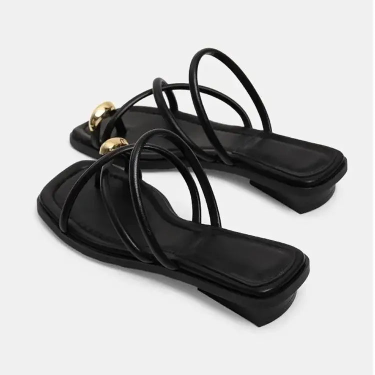 Stylish Women’s Cross Strap Slide Sandals