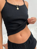 Women Outfits 2 Pcs Sets Aesthetic Spaghetti Strap - Norellé