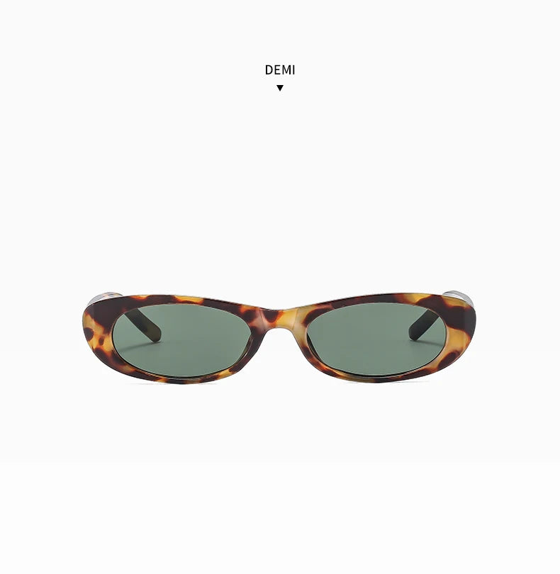 2pcs Cat Eye Narrow Frame Sunglasses Women