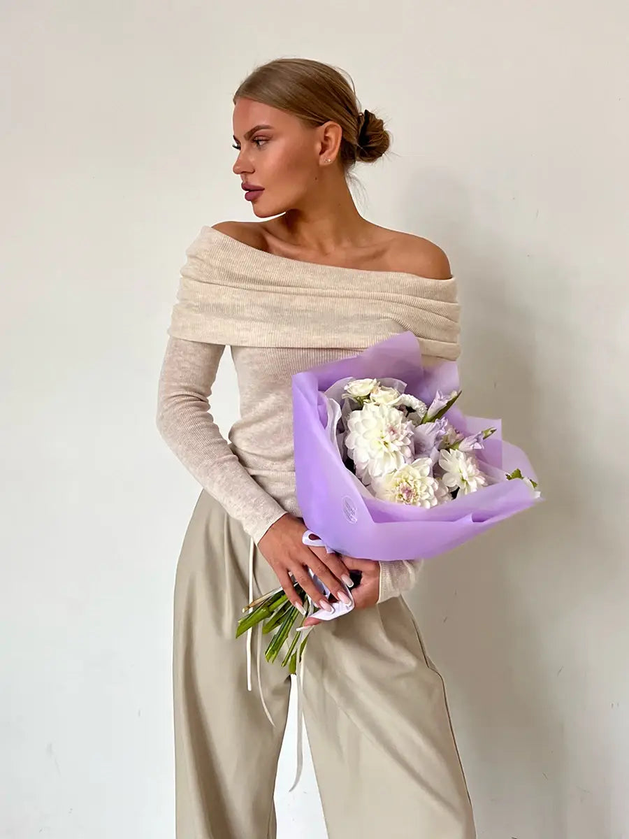 Women Knitted Wool T-shirt