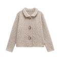 Women's Floral Button Knit Cardigan Sweater