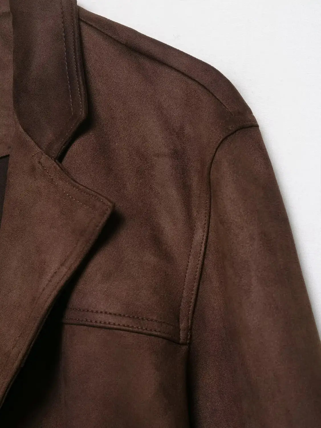 High Street Brown Suede Jacket For Women