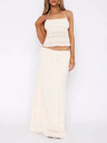 2 Piece Vacation Beach Maxi Skirt Sets - Norellé